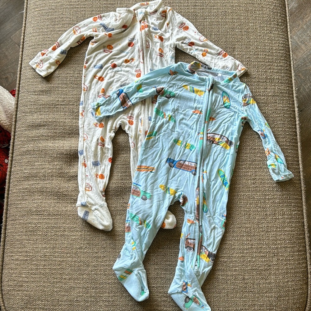 Angel Dear zipped Footies Bamboo